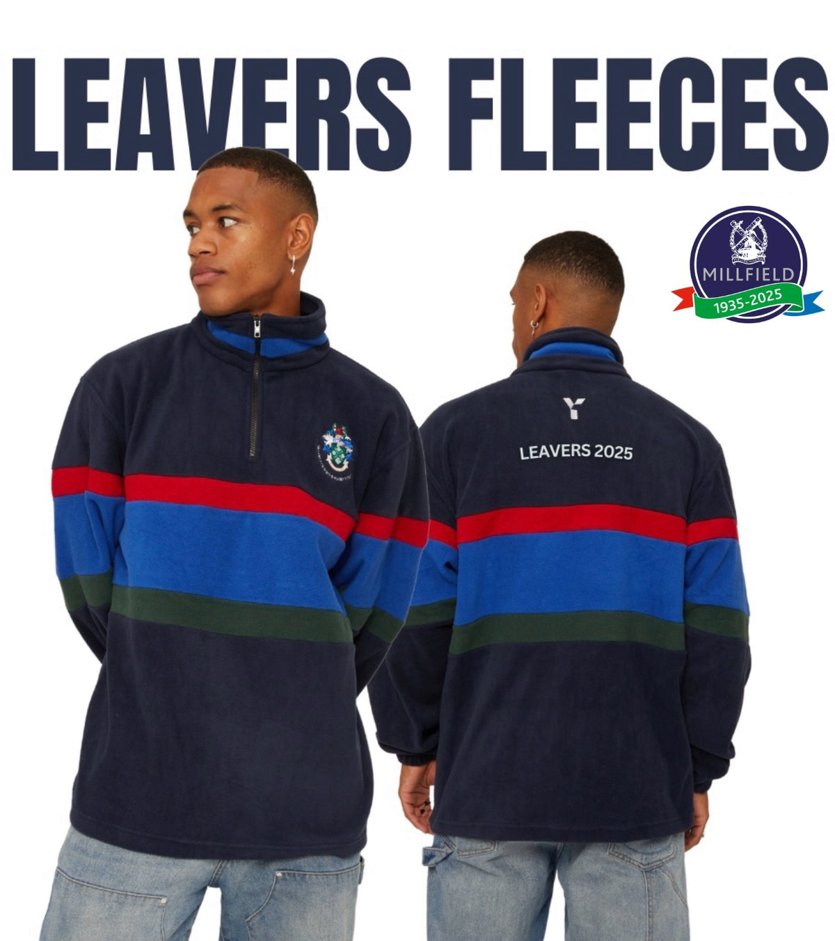 Millfield Retro Leavers Fleece